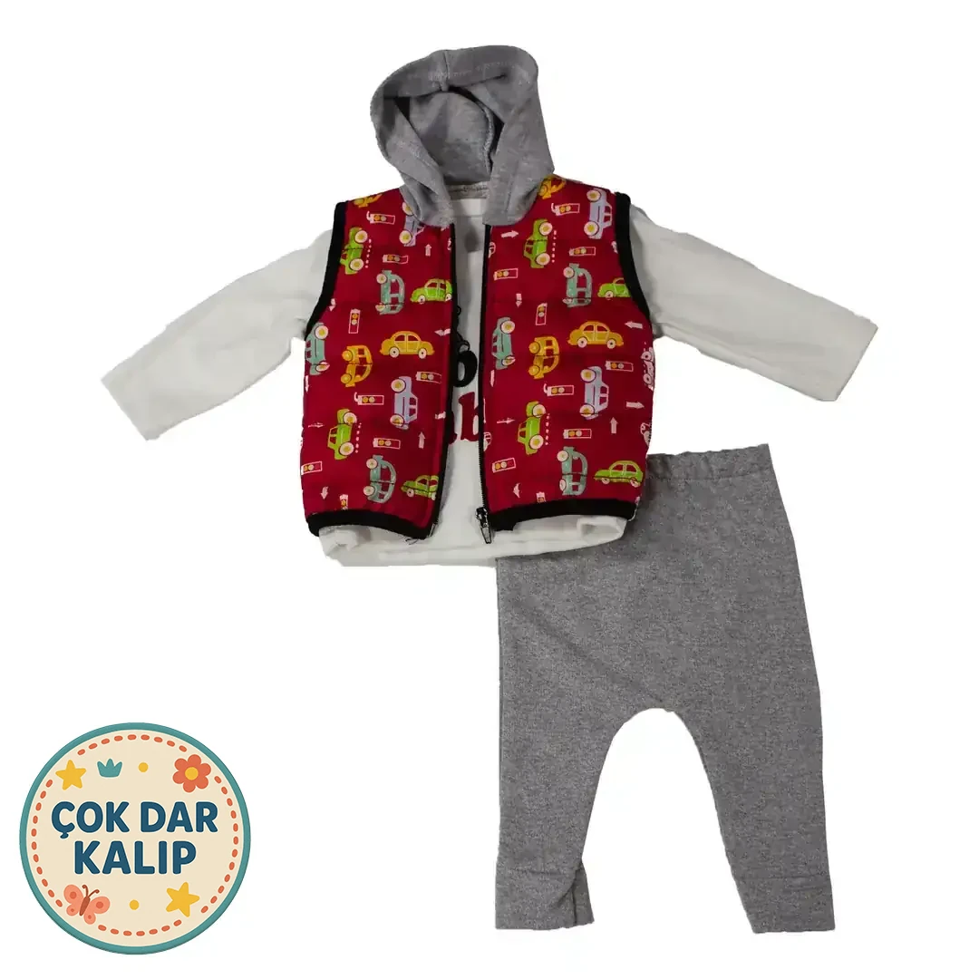 ARABALI YELEKLİ 3 LÜ TAKIM