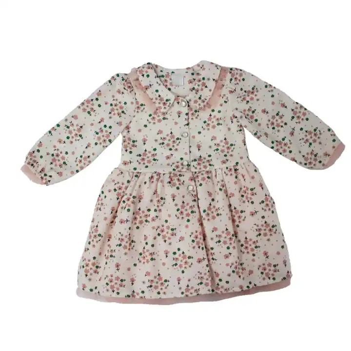 TÜLLÜ ÇİÇEKLİ EKRU ELBİSE