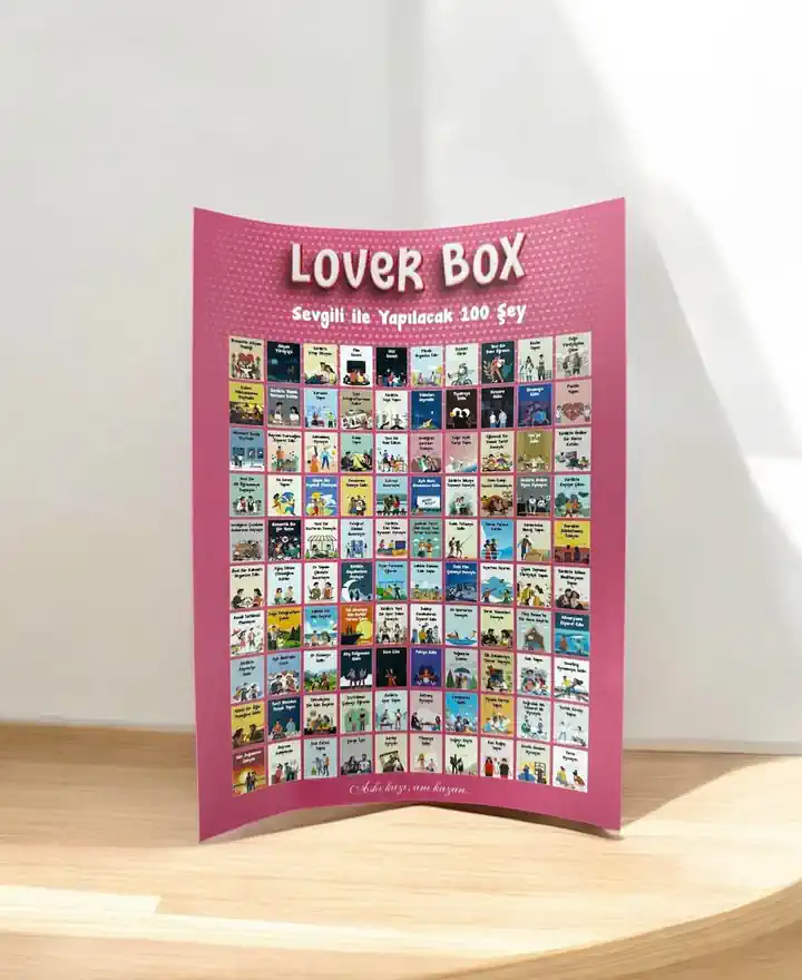Sevgili Kutusu, Sevgili ile Yapılacak 100 Şey, Kazı Kazan Posteri