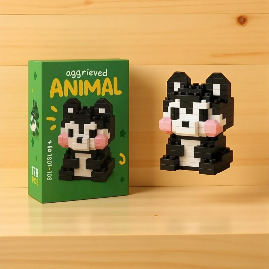 KÖPEK BRICKS 3D PUZZLE LEGO +14