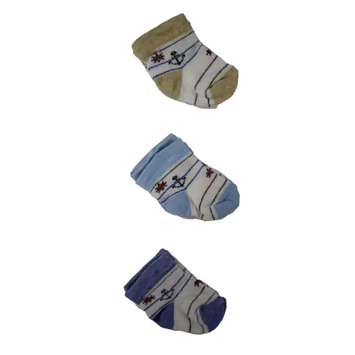 ÇAPALI 3 LÜ BEBEK ÇORAP