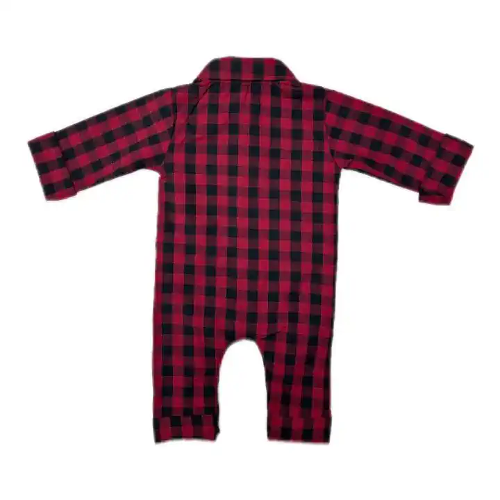 SİYAH KIRMIZI EKOSELİ UZUN KOL TULUM