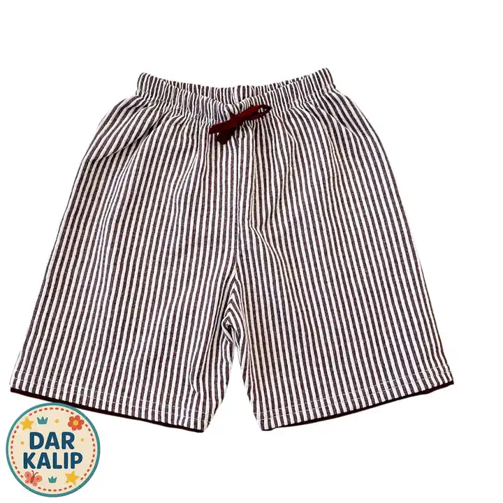 ÇİZGİLİ ÇOCUK SU YOLU ŞORT - Bordo