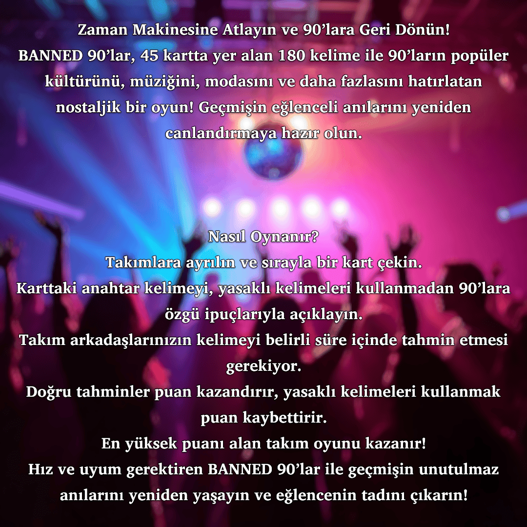 Yasaklı Kelime Oyunu 90'lar