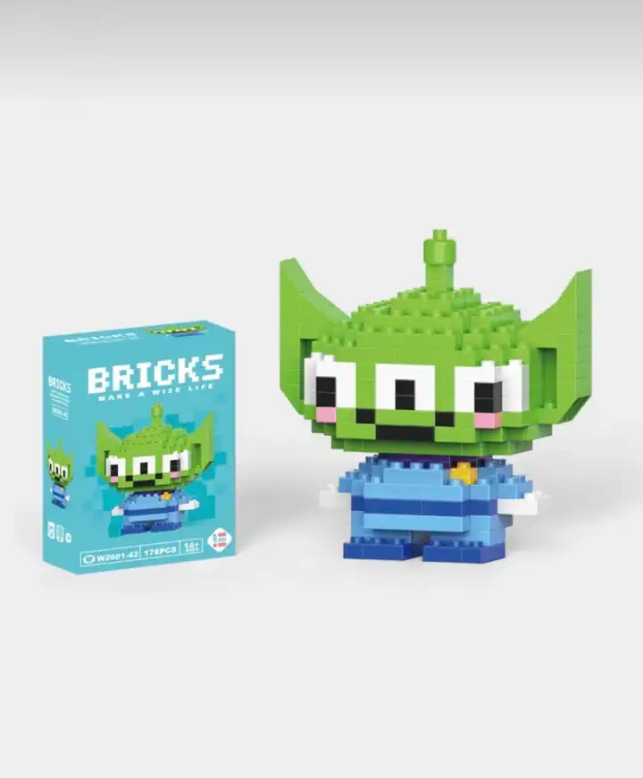 Uzaylı Karakter Bricks 3D Puzzle Lego +14