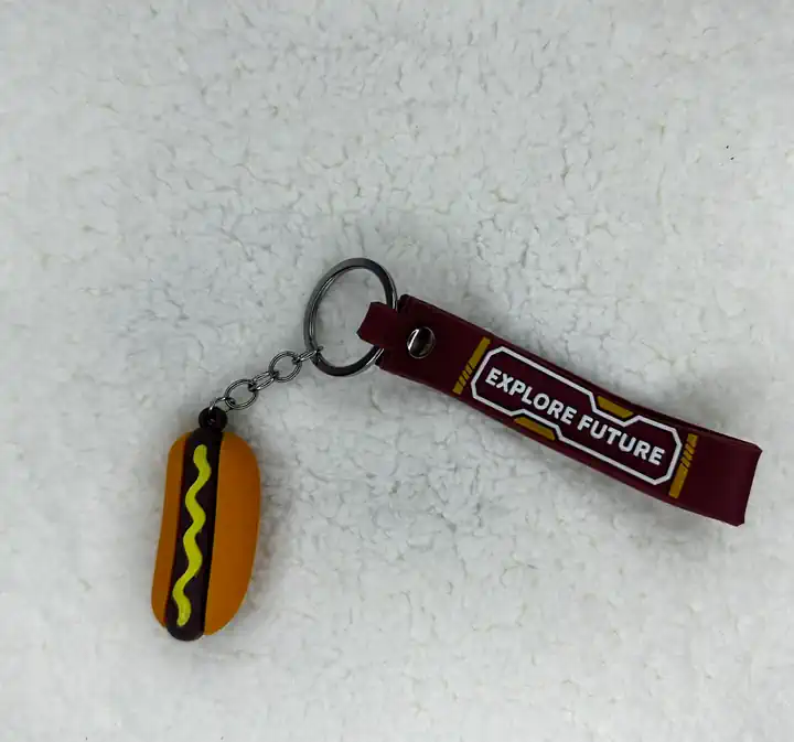 3D SİLİKON SOSİSLİ ANAHTARLIK