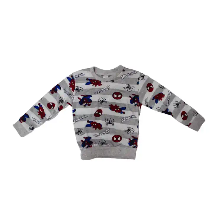 SPIDERMAN GRİ ÇİZGİLİ PİJAMA TK