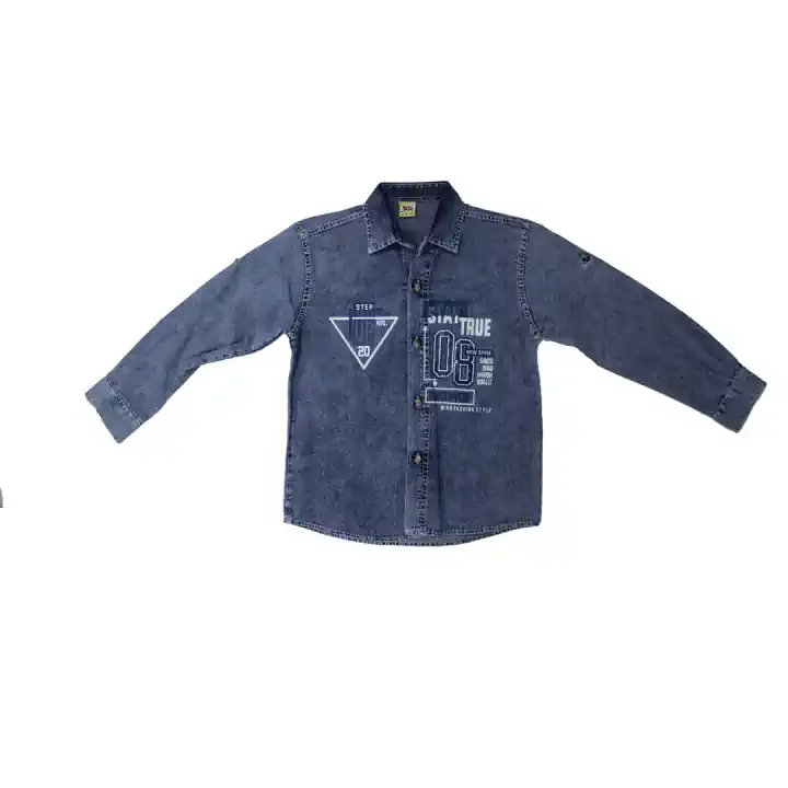 MAVİ STEP UP KOT GÖMLEK