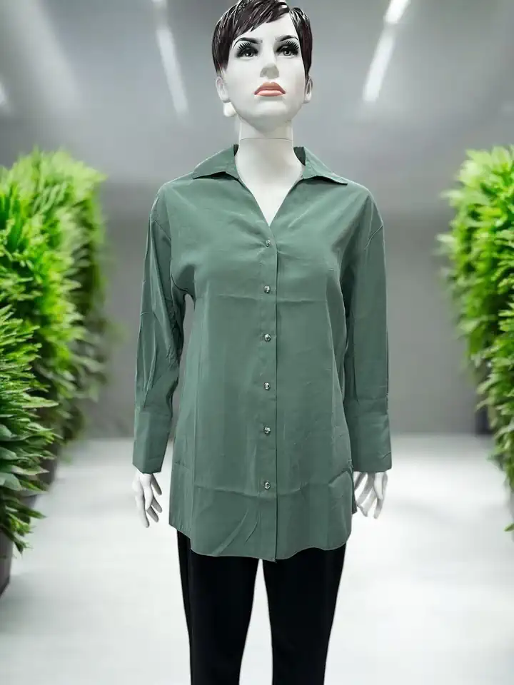 KADIN TUNİK GÖMLEK - Koyu Yeşil