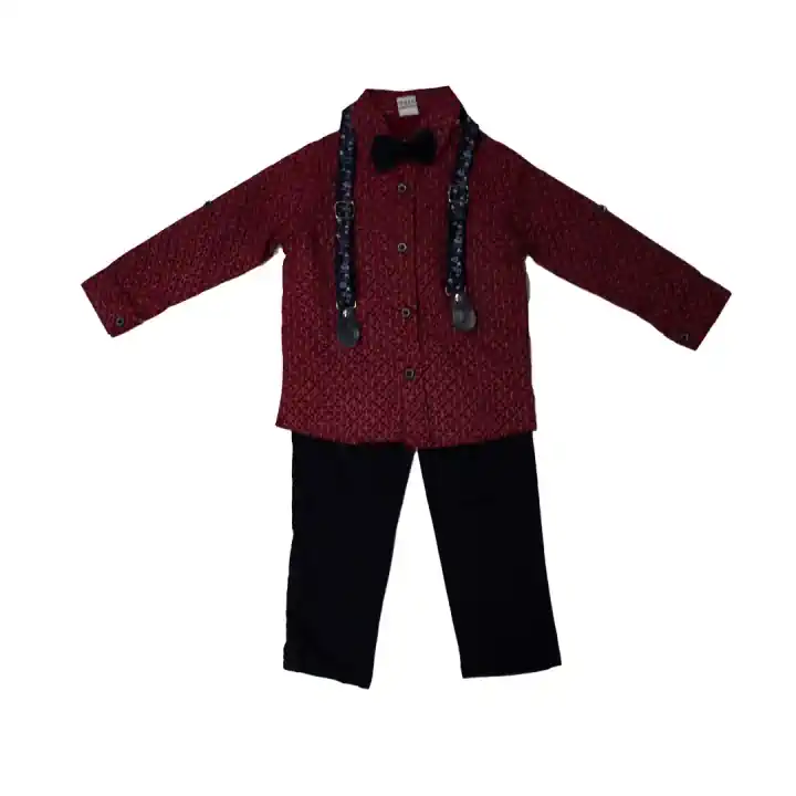 PAPYONLU 2 Lİ ÇOCUK TAKIM - Bordo