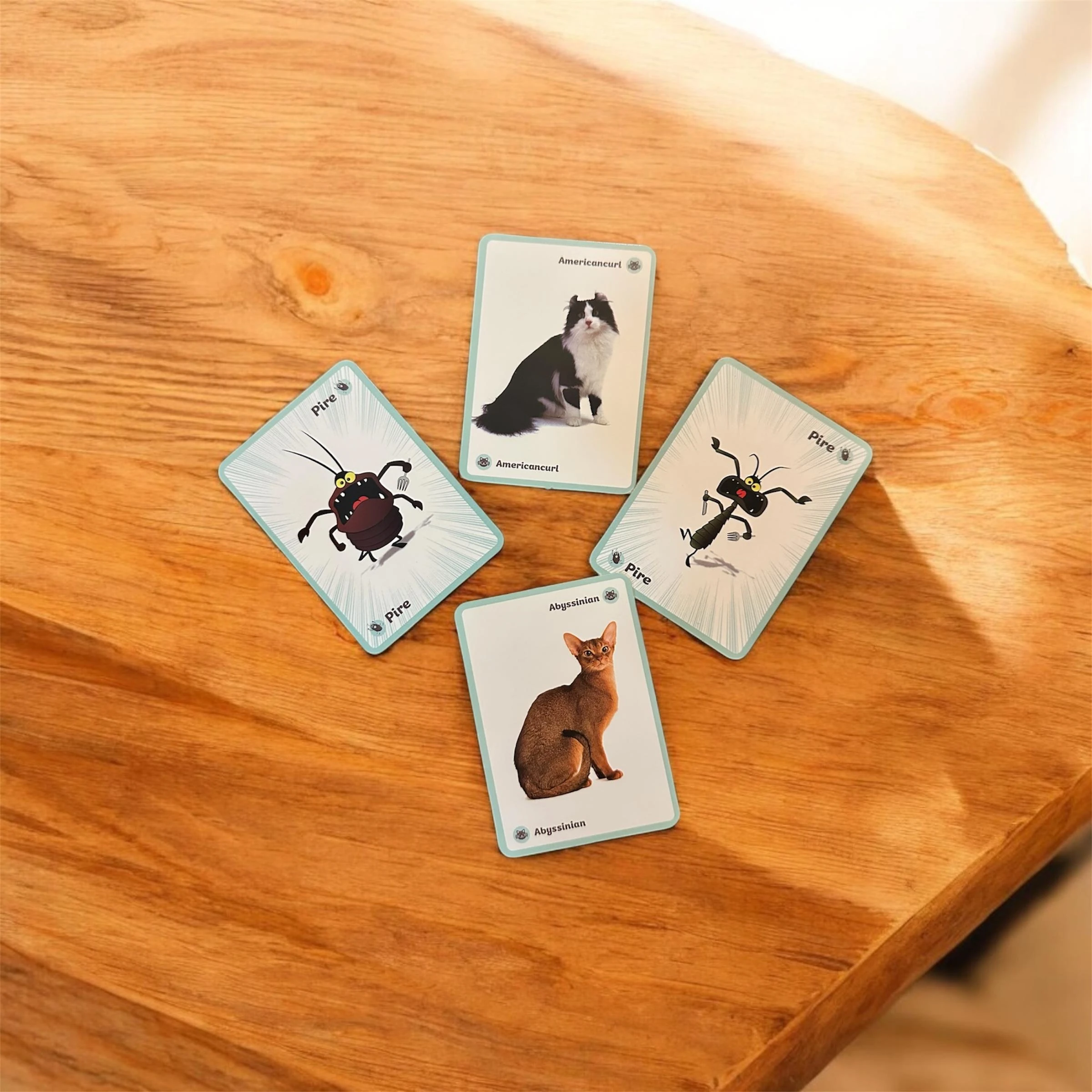 Çocuklara Özel Pire Kimde Kart Oyunu Kedi