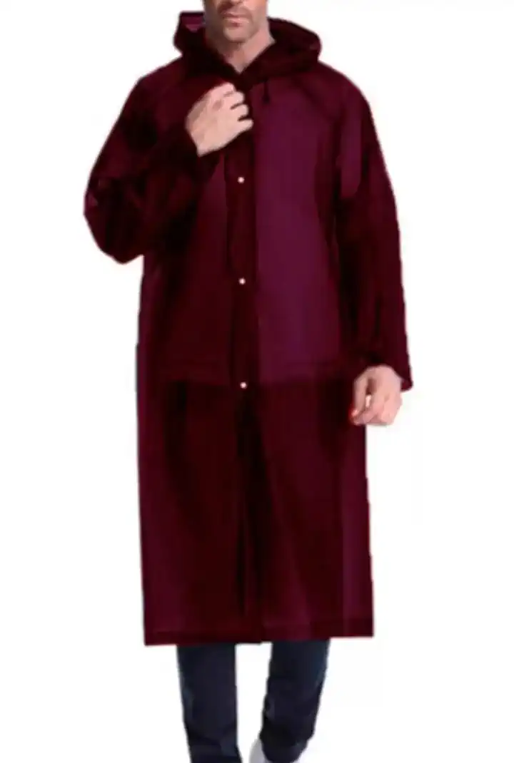 UNISEX YETİŞKİN YAĞMURLUK ONE SIZE - Bordo