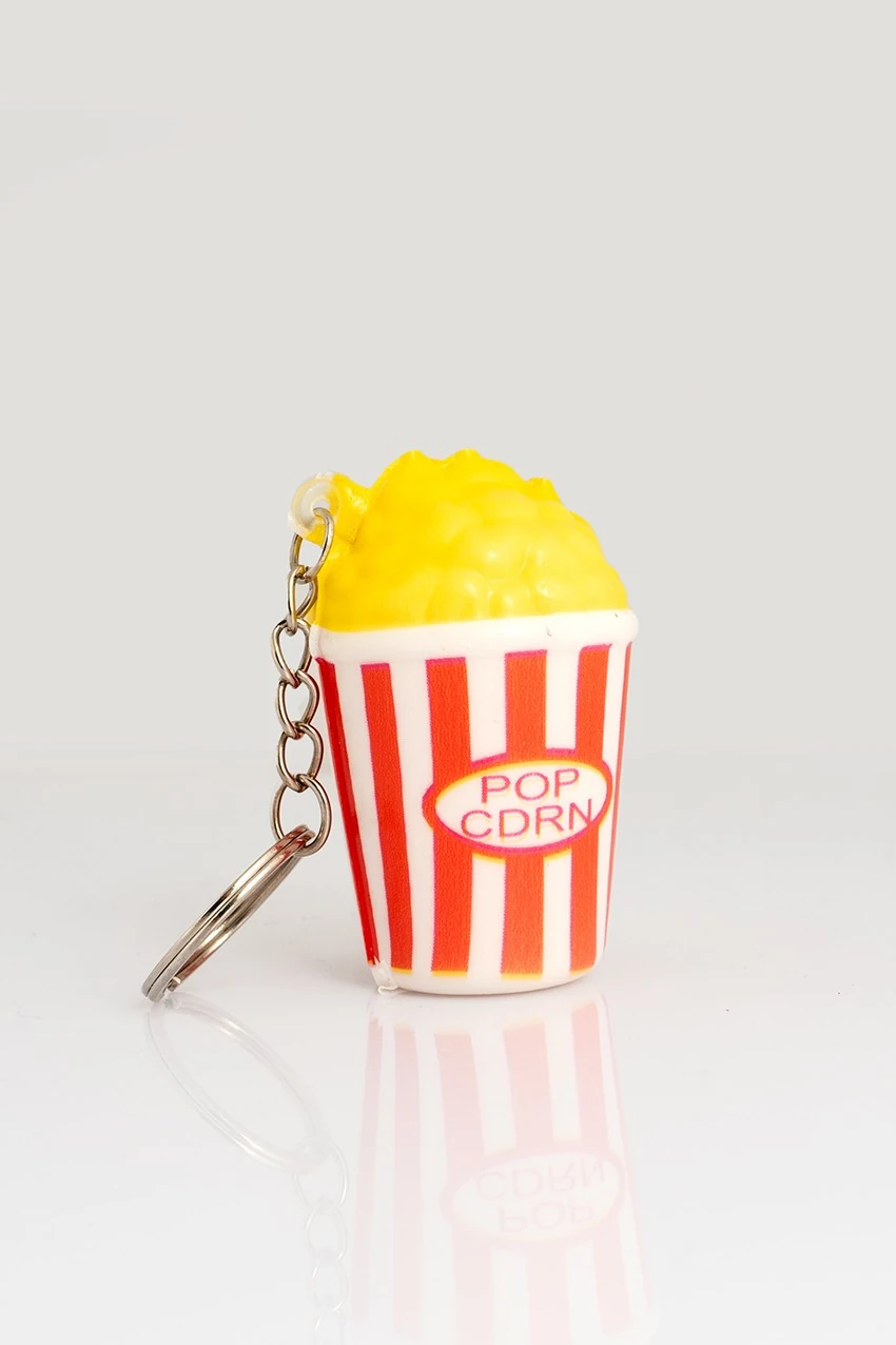 SQUISHY KIRMIZI POPCORN ANAHTARLIK