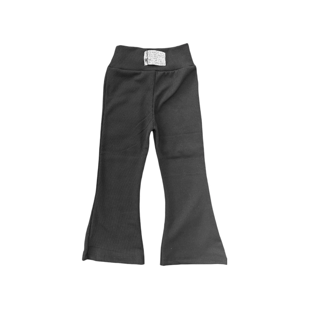 ŞARDONLU FİTİLLİ İSPANYOL TAYT - Siyah