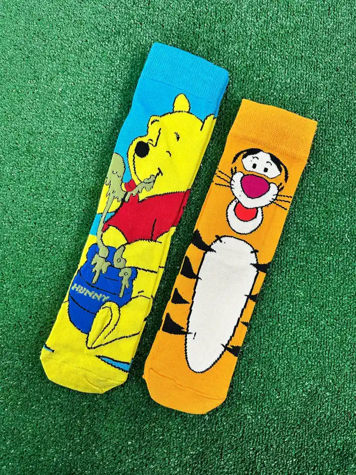 Tyger ve Winnie Çift Soket Çorap