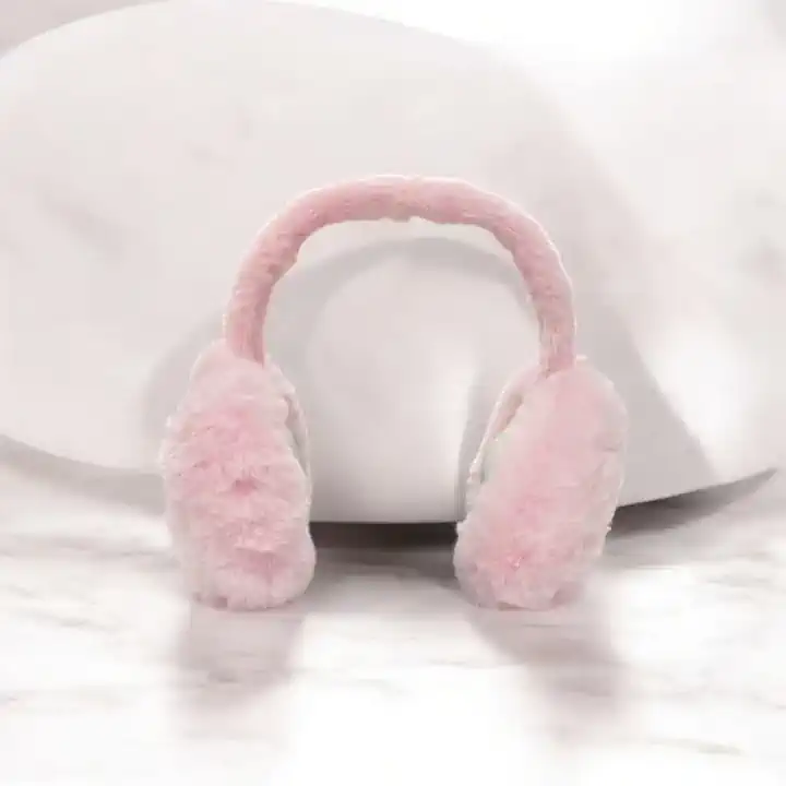 UNISEX YETİŞKİN VE ÇOCUK PREMIUM PELUŞ KULAKLIK - Pembe