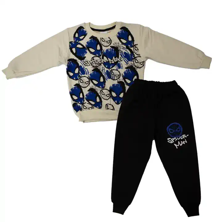 SPIDERMAN KREM MAVİ EŞOFMAN TK