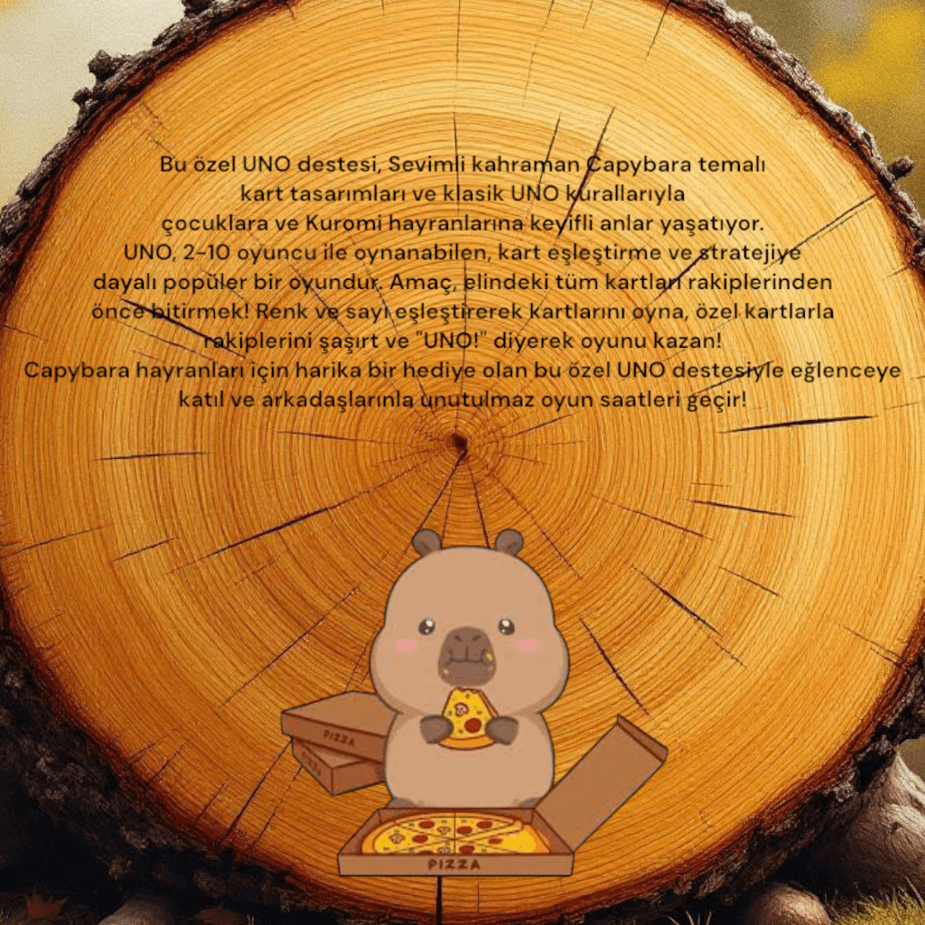 UNO CAPYBARA OYUN KARTI