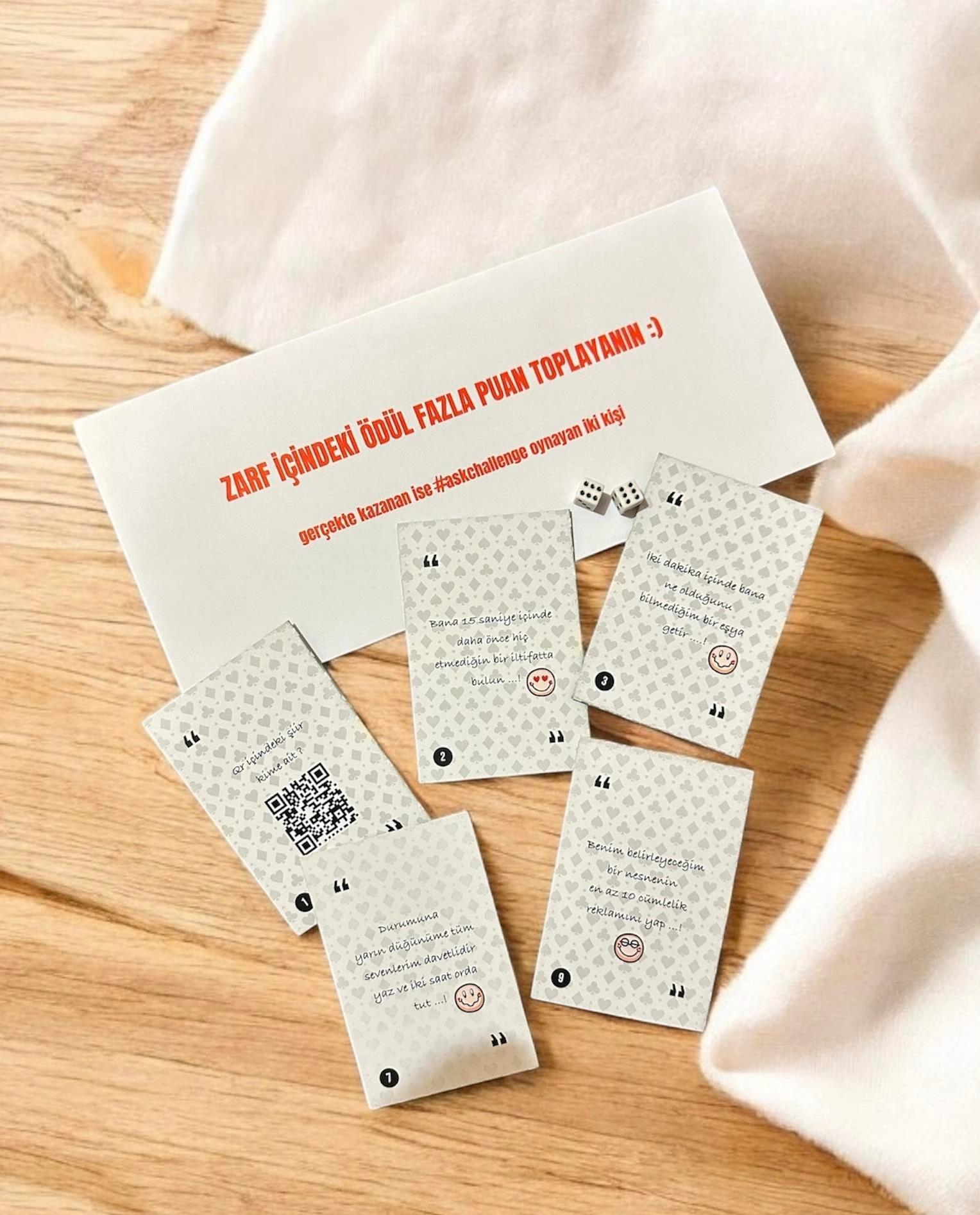 Aşk Challenge Şans Mı Cesaret Mi Kart Oyunu