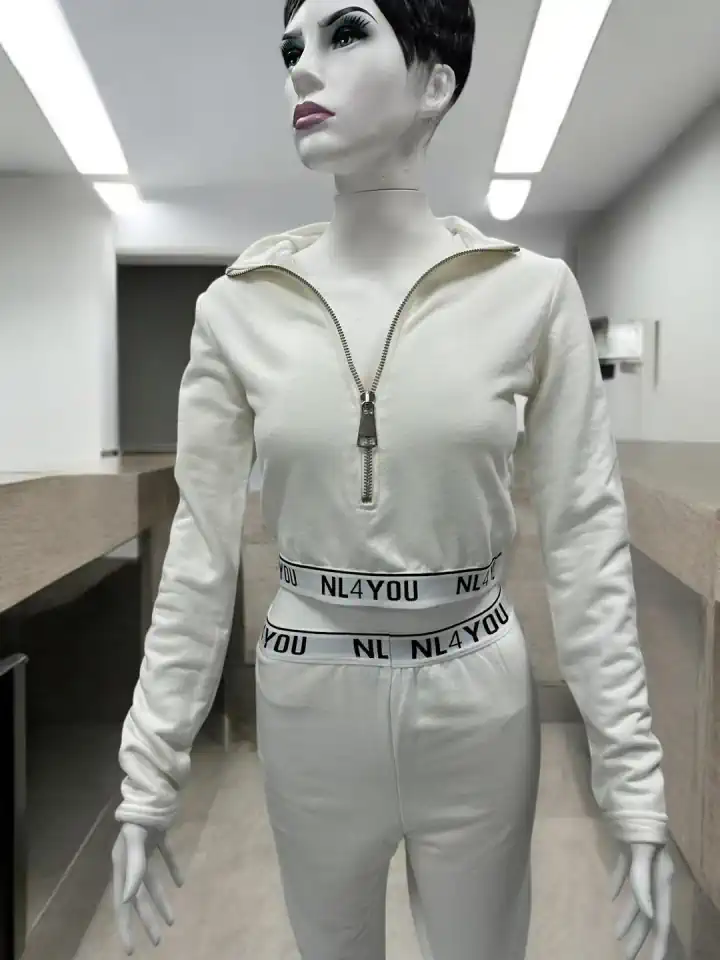 FERMUARLI CROP UZUN KOLLU 2 LI TAKIM