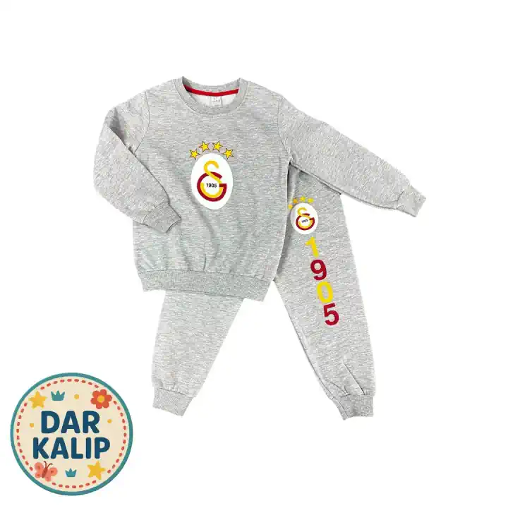 GALATASARAYLI GRİ EŞOFMAN TAKIMI