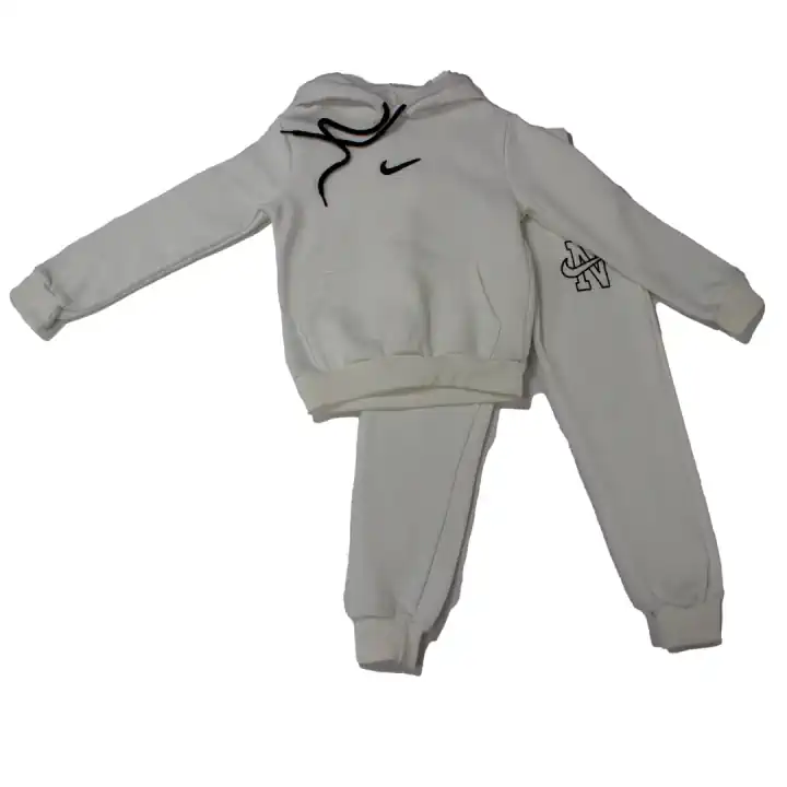 NIKE KAPİŞONLU EŞOFMAN TAKIMI - Beyaz