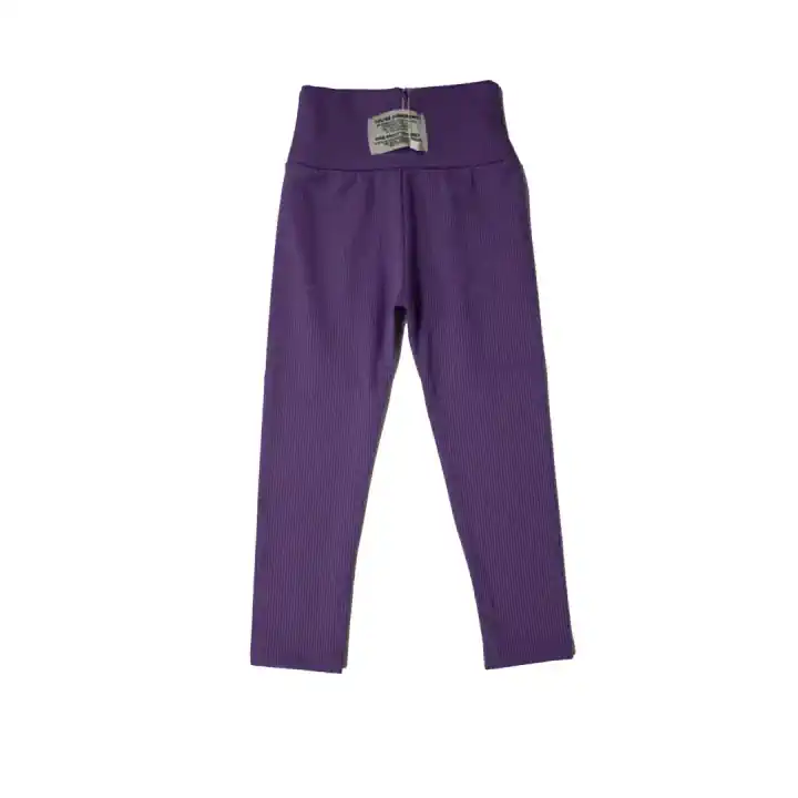 ŞARDONLU FİTİLLİ DÜZ TAYT - Mor