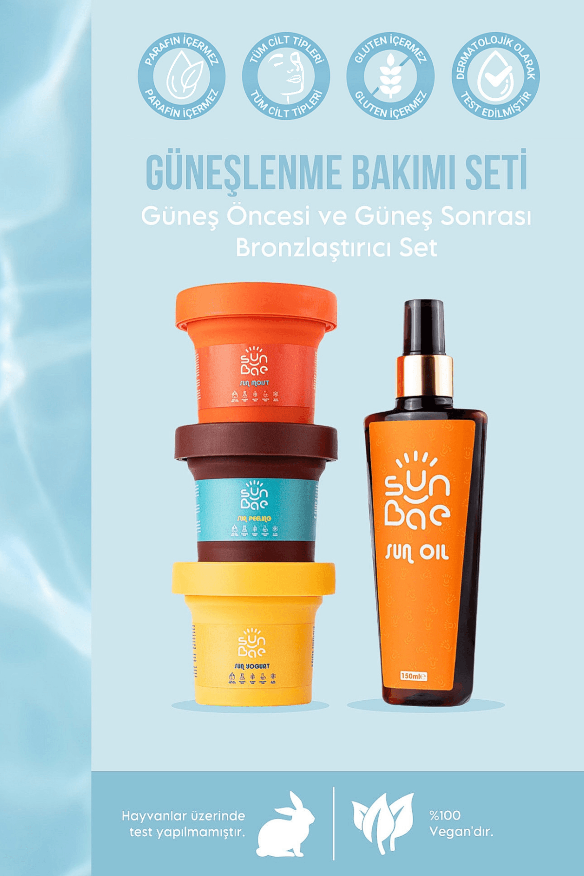 Güneşlenme Bakımı Seti - Güneş Öncesi ve Güneş Sonrası Bronzlaştırıcı Set