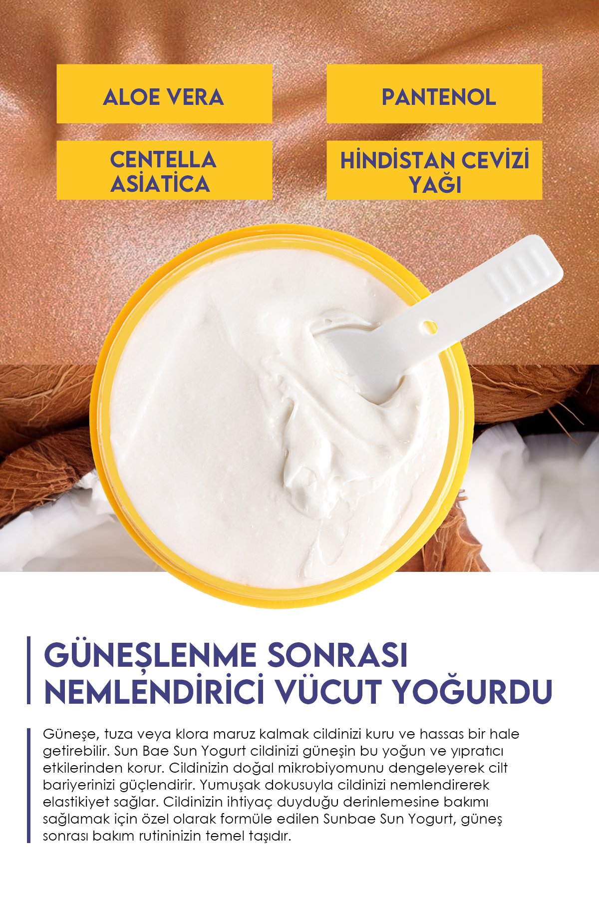 Sun Yogurt 100 ml - Bronzluk Koruyucu Nemlendiren Vücut Yoğurdu