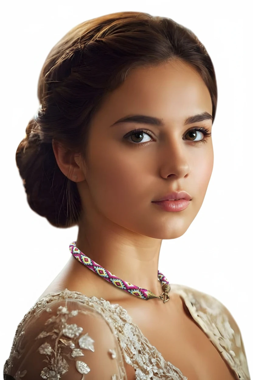 Etnik desenli boncuk kolye