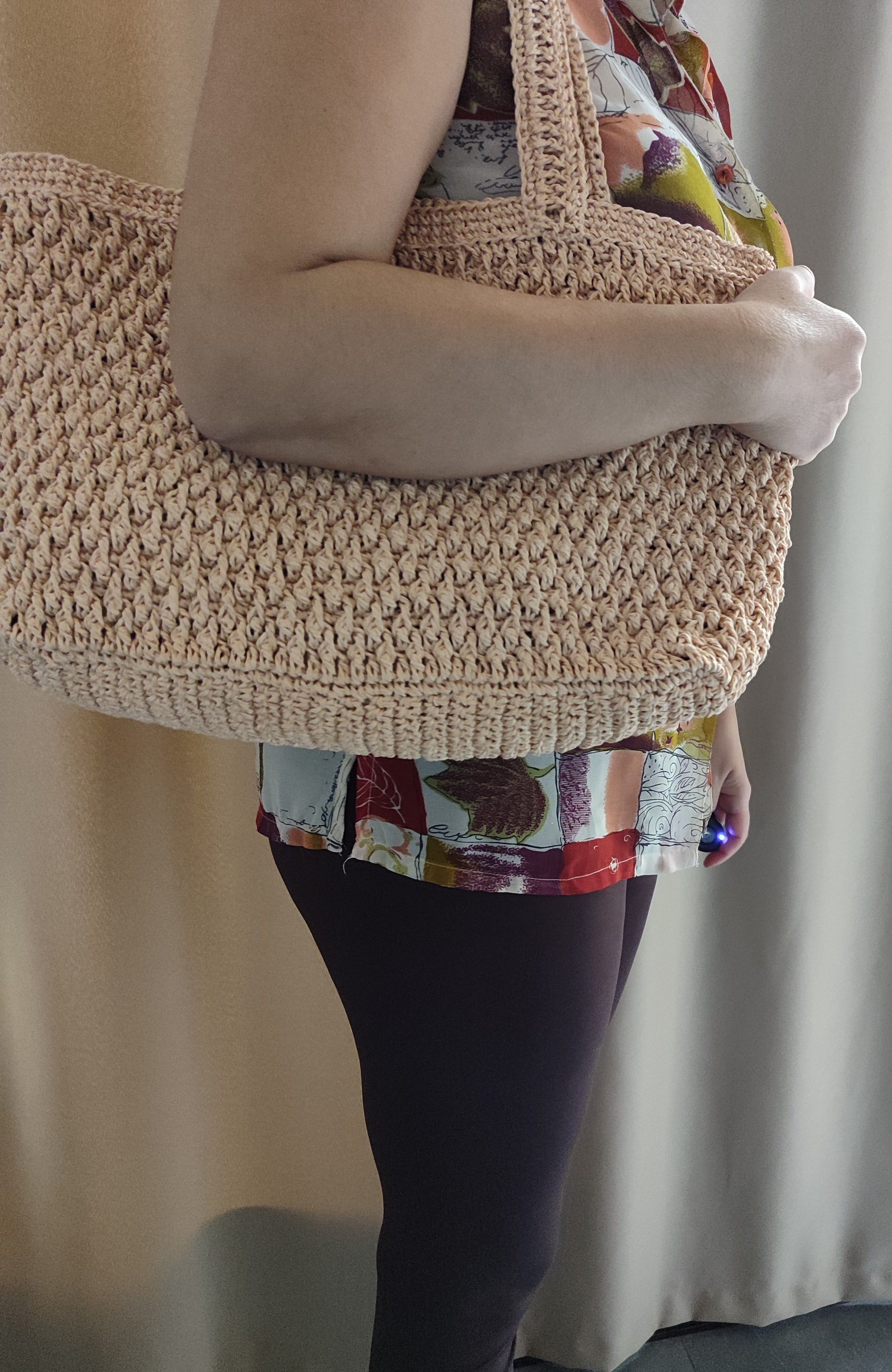 Krem rengi Kağıt ip çanta