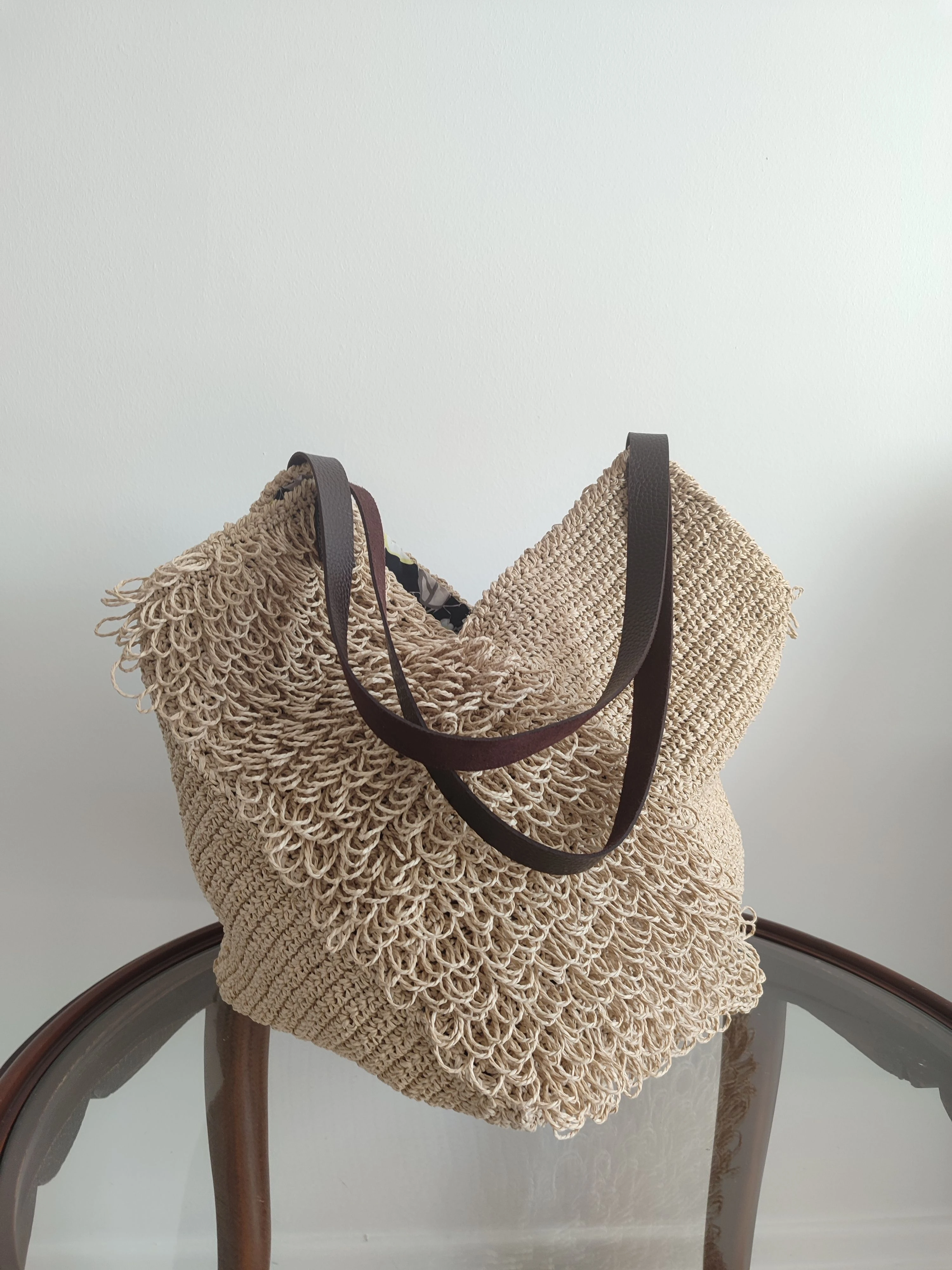 Naturel Renkli Battal Boy Çanta