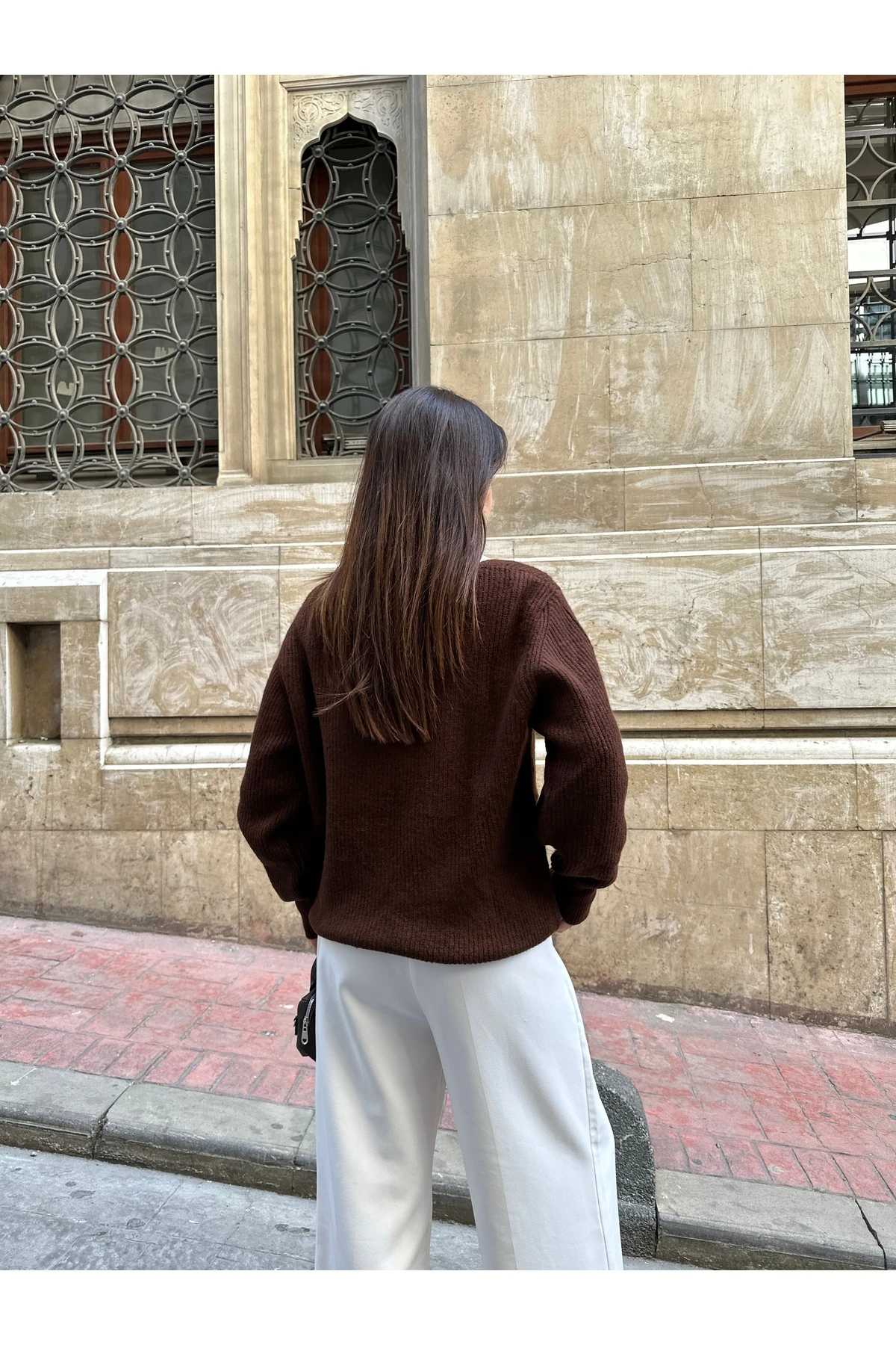 Yumoş Triko Hırka - Kahverengi