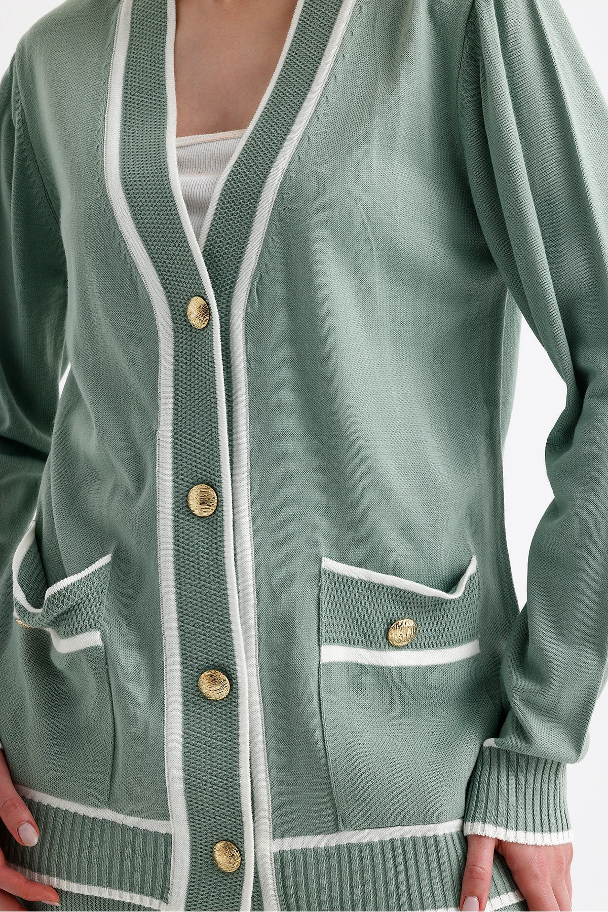 Çizgili Triko Takım