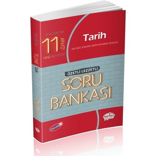 Editör Yayınları 11. Sınıf Tarih Özetli Lezzetli Soru Bankası