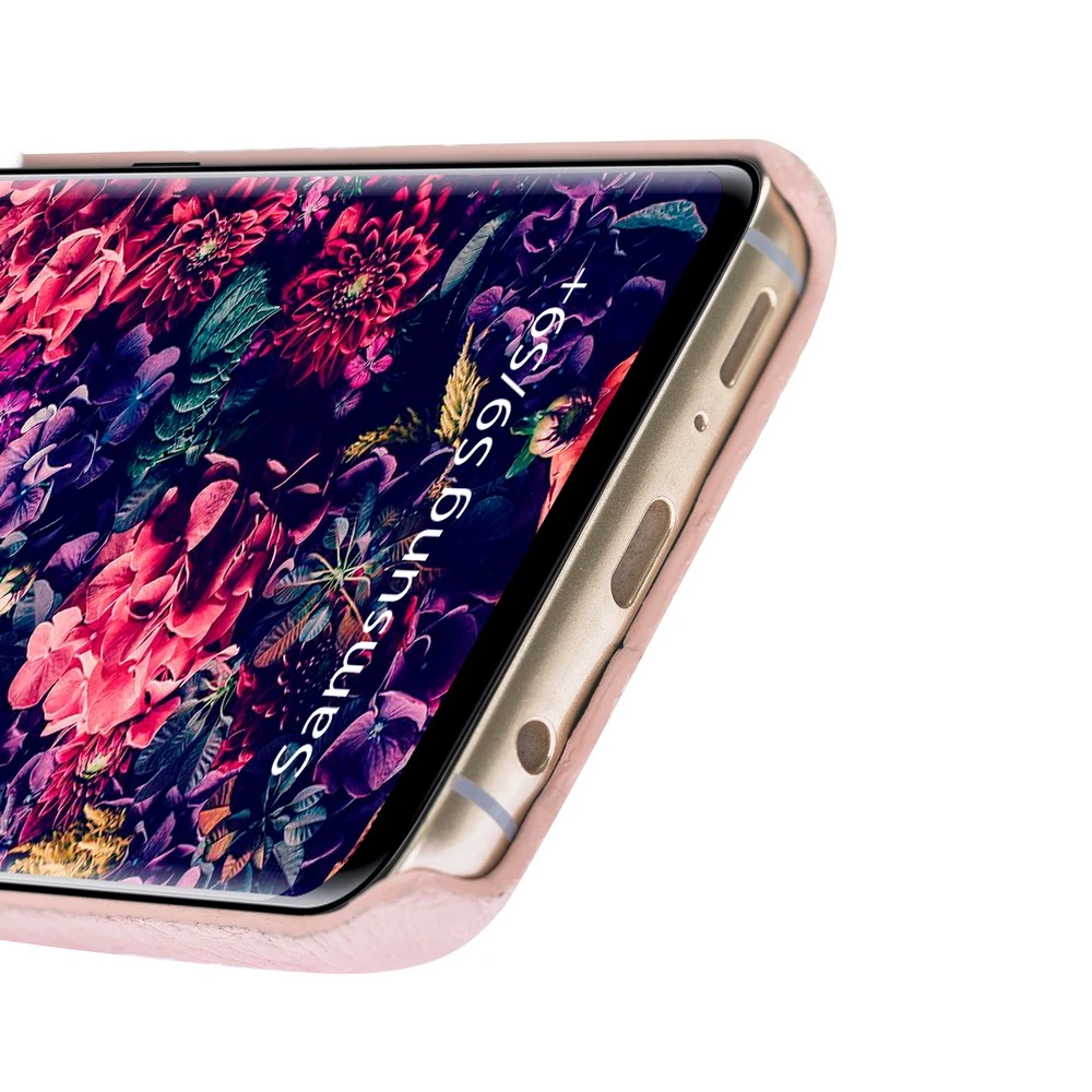 Maison de Noblesse Ultimate Jacket Deri Arka Kapak Samsung S9 Plus ERC5 Pembe