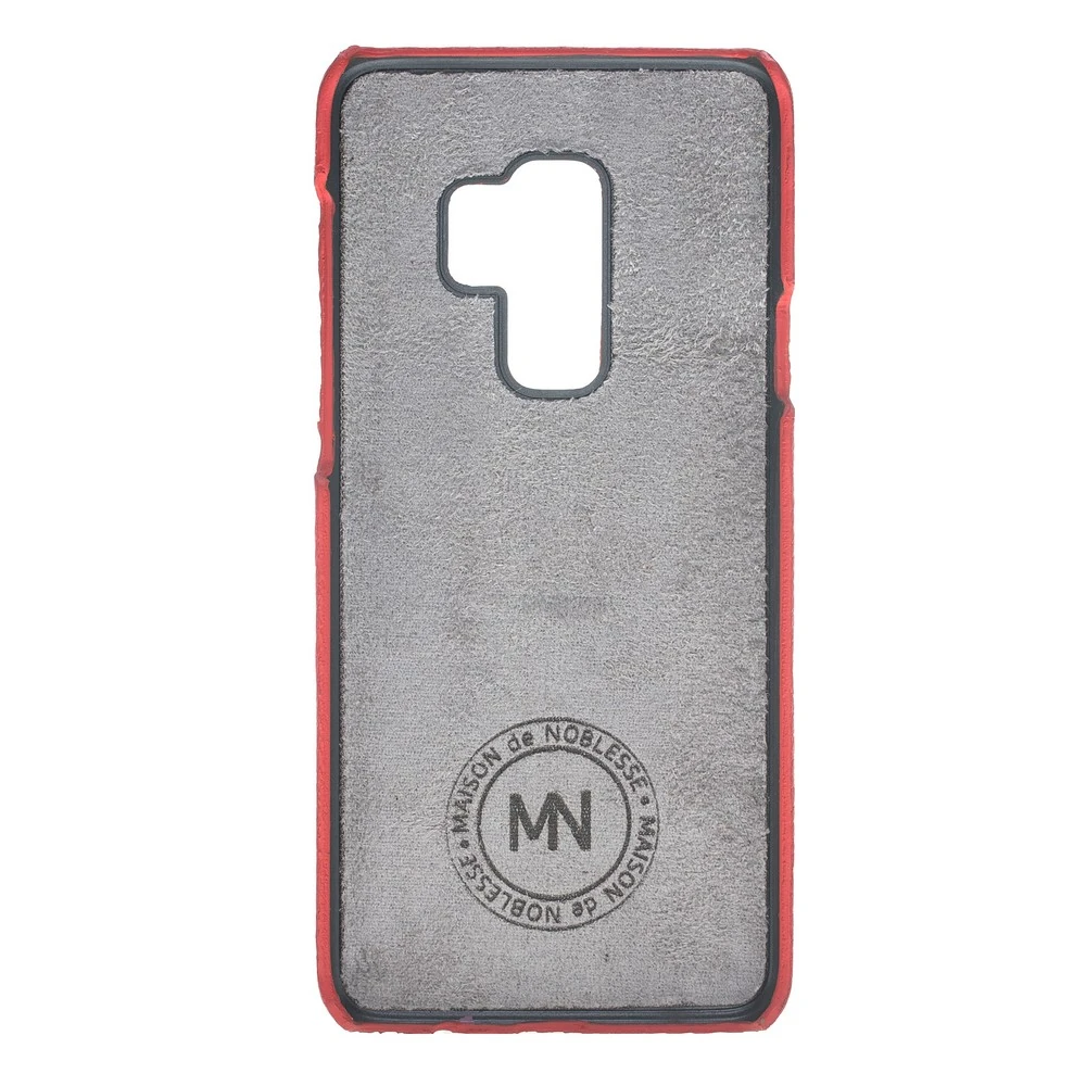 Maison de Noblesse Ultimate Jacket Deri Arka Kapak Samsung S9 Plus ERC2 Kırmızı