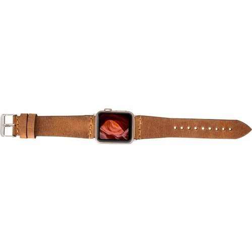 PLM Apple Watch Deri Kordon Ba7 42-44MM G19 Taba