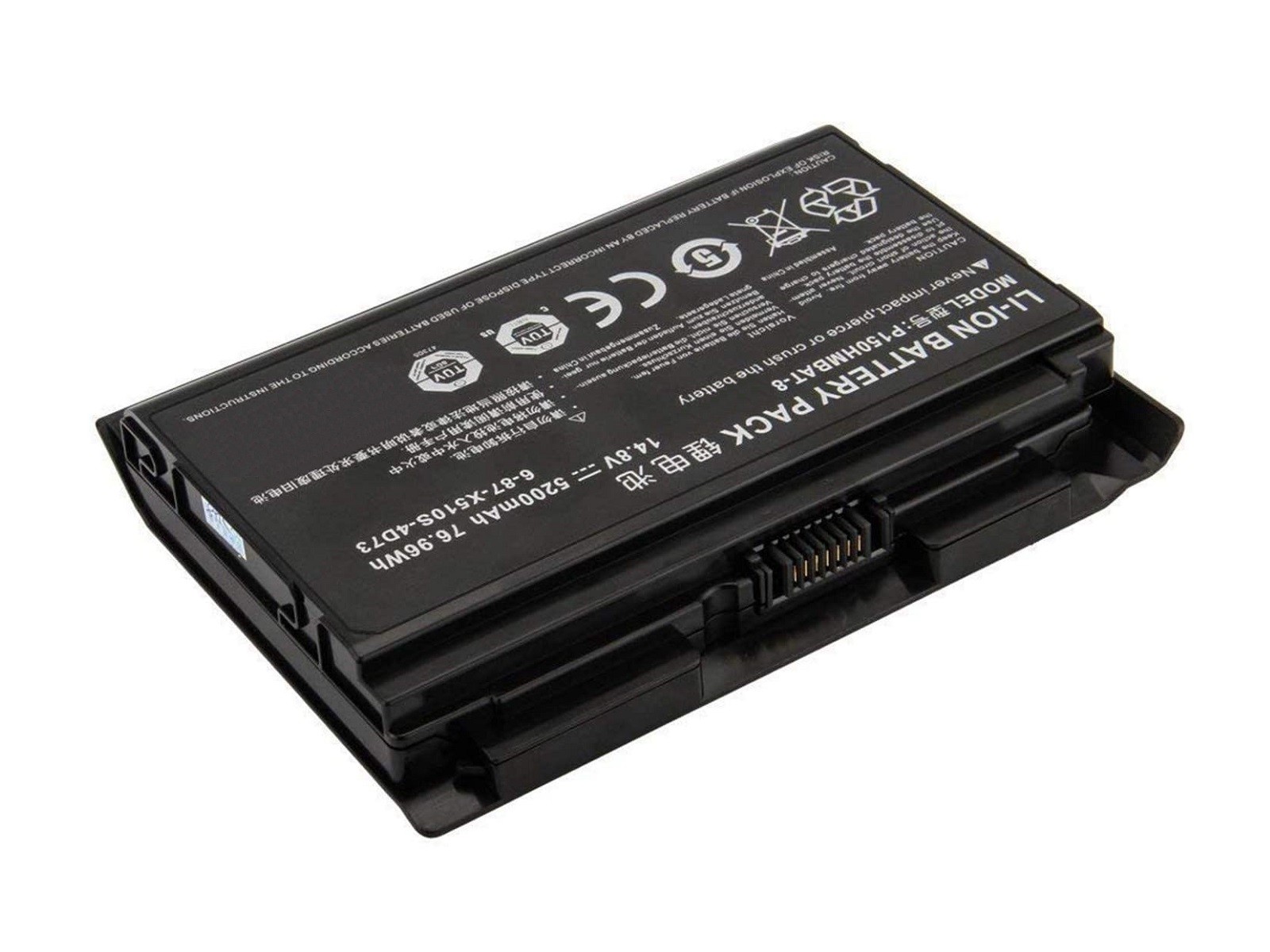 RETRO Clevo P150HMBAT-8 Notebook Bataryası - Ver.1