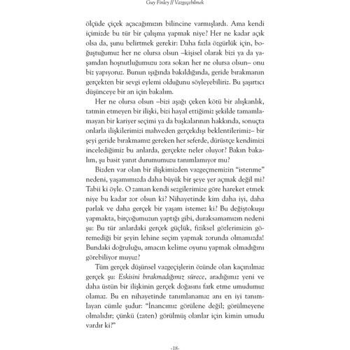 Vazgeçebilmek - Guy Finley
