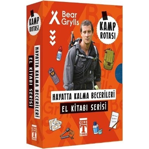 Bear Grylls Hayatta Kalma Becerileri El Kitabı Serisi / Kamp Rotası Seti (6 Kitap) - Bear Grylls