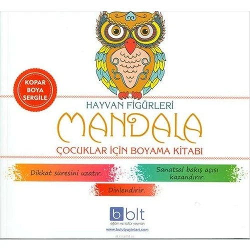 Hayvan Figürleri Çocuklar İçin Mandala Boyama