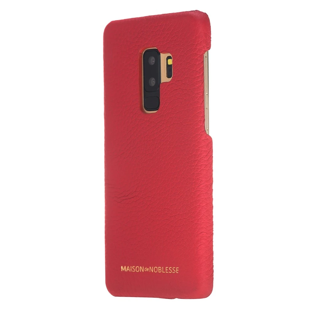 Maison de Noblesse Ultimate Jacket Deri Arka Kapak Samsung S9 Plus ERC2 Kırmızı