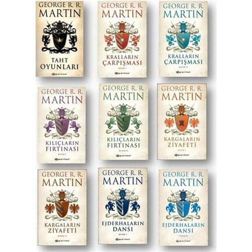 Taht Oyunları Game of Thrones Özel Kutu (9 Kitap) - George R. R. Martin
