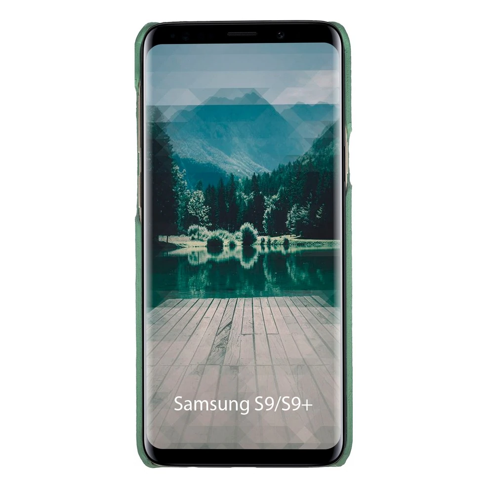 Maison de Noblesse Ultimate Jacket Deri Arka Kapak Samsung S9 Plus ERC4 Yeşil