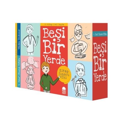 Beşi Bir Yerde 4. Sınıf Okuma Seti (10 Kitap) - Vildan Özdemir