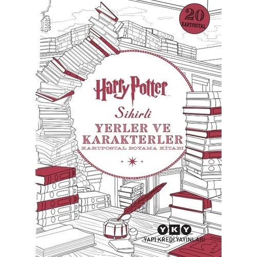 Harry Potter Sihirli Yerler Ve Karakterler - Kartpostal Boyama Kitabı