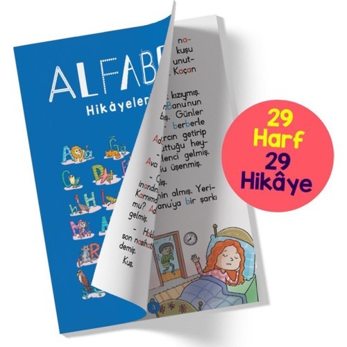 Bi Kutu Oyun Harfabe Etkinliklerle ve Hikayelerle Eğitici Alfabe Öğrenme Seti