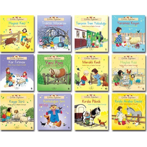 Iş Bankası Çiftlik Öyküleri Serisi 12 Kitap Set Ilk Okuma Kitabım