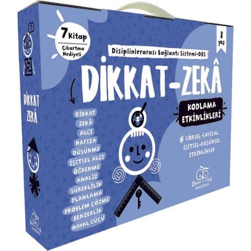 Dikkat Zeka 2. Sınıf Seti 8 Yaş (7 Kitap) - Mehmet Türkdoğan